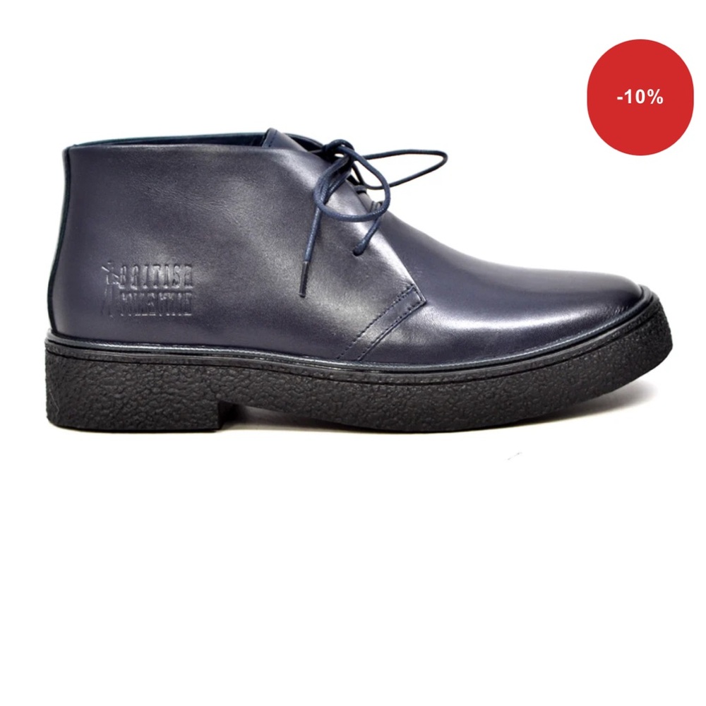 British Walkers Men's Playboy Chukka Boot Navy